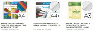 papier dessin Fabriano