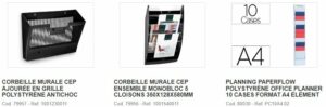 corbeille murale